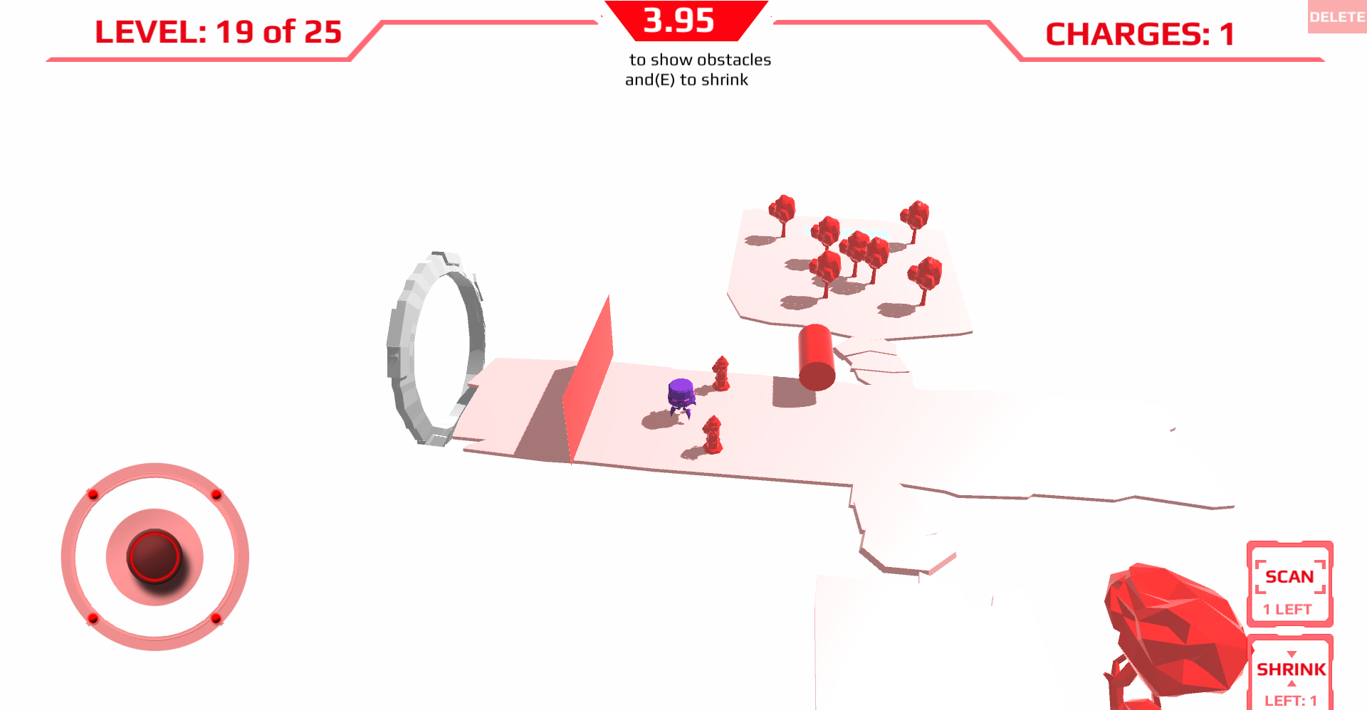 Peep - minimalist beautiful sci-fi robot platformer screenshot 1
