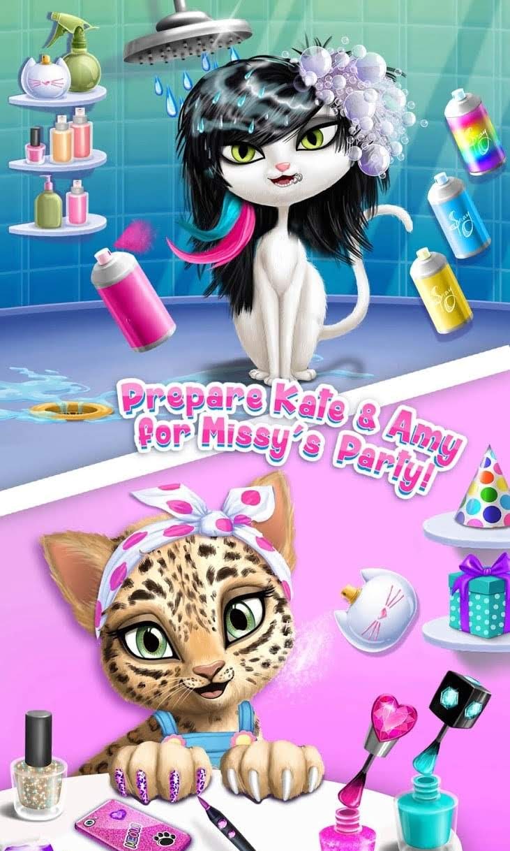 Cat Hair Salon Birthday Party - Virtual Kitty Care screenshot 2