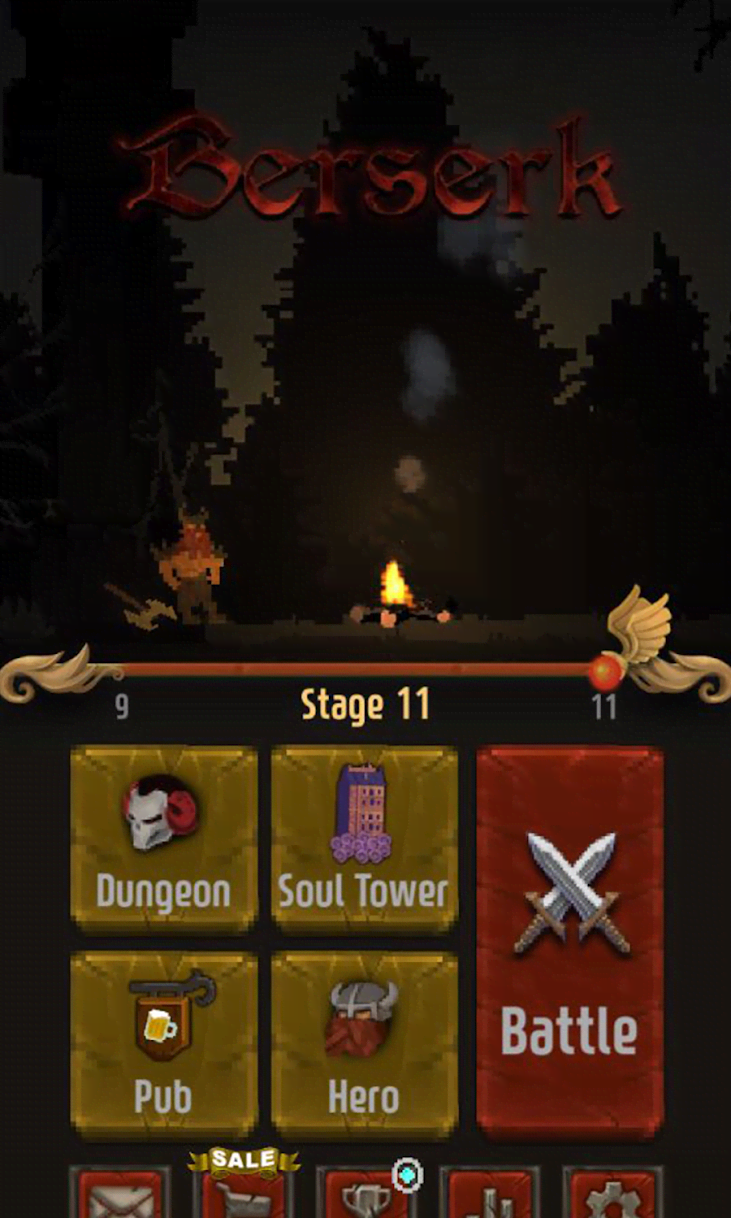 Berserk - Idle RPG & Action gameplay screenshot 1