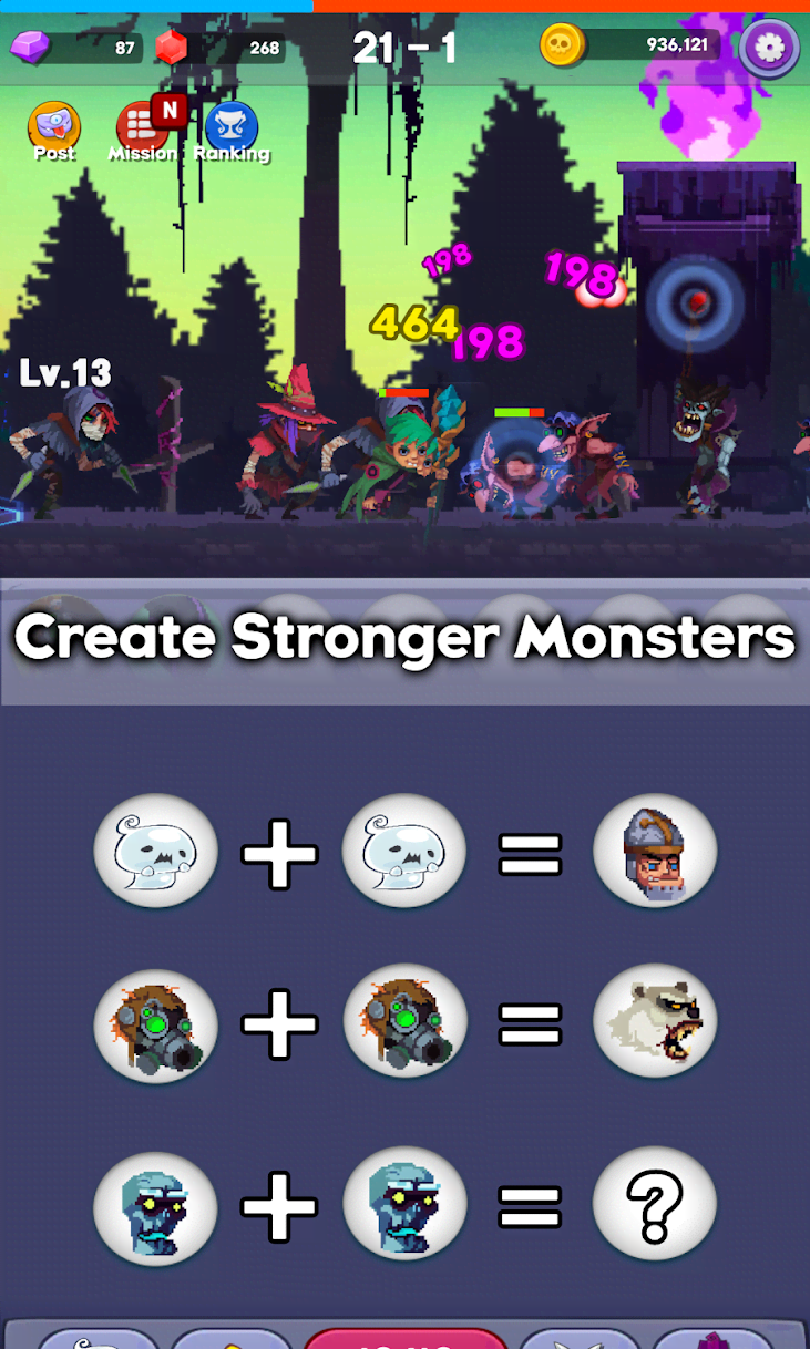 Merge Mon - Idle Puzzle RPG screenshot 2