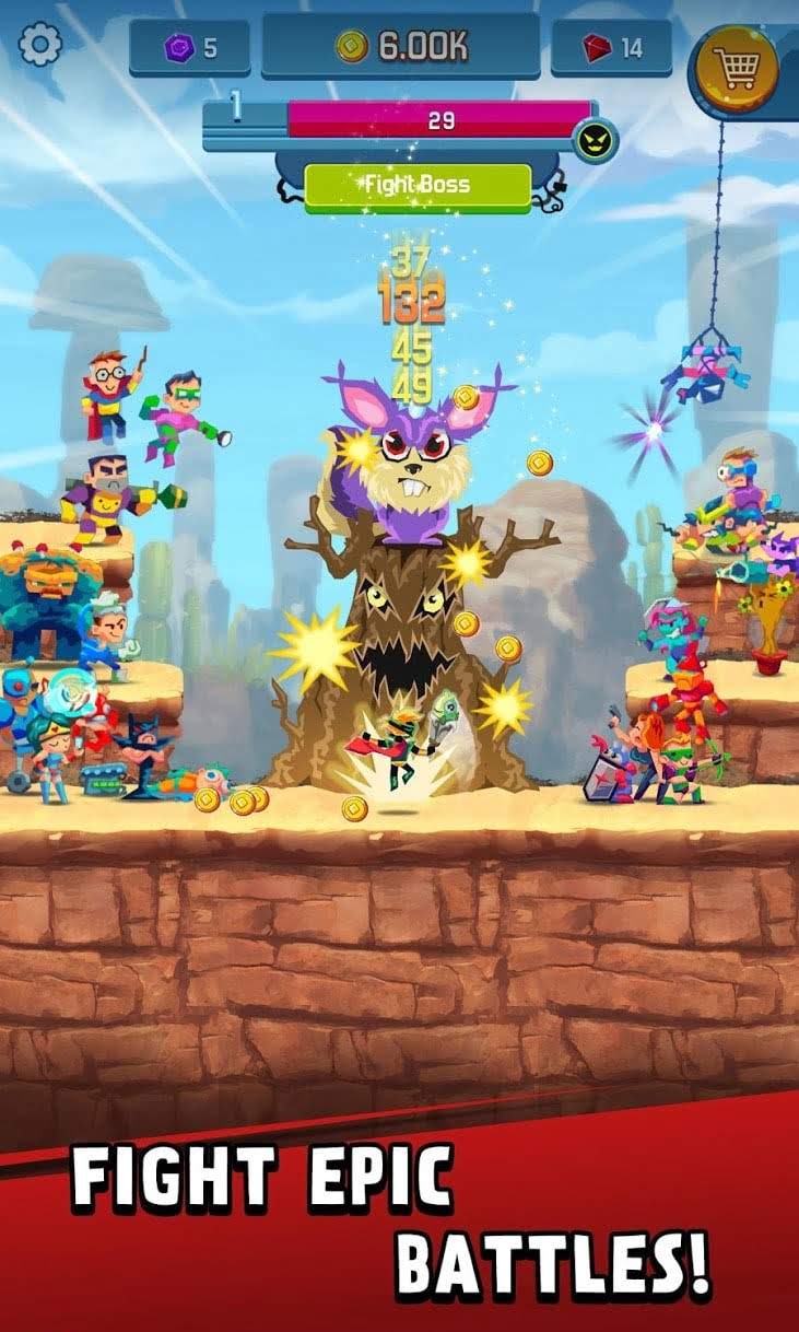 Tap Superheroes gameplay screenshot 2