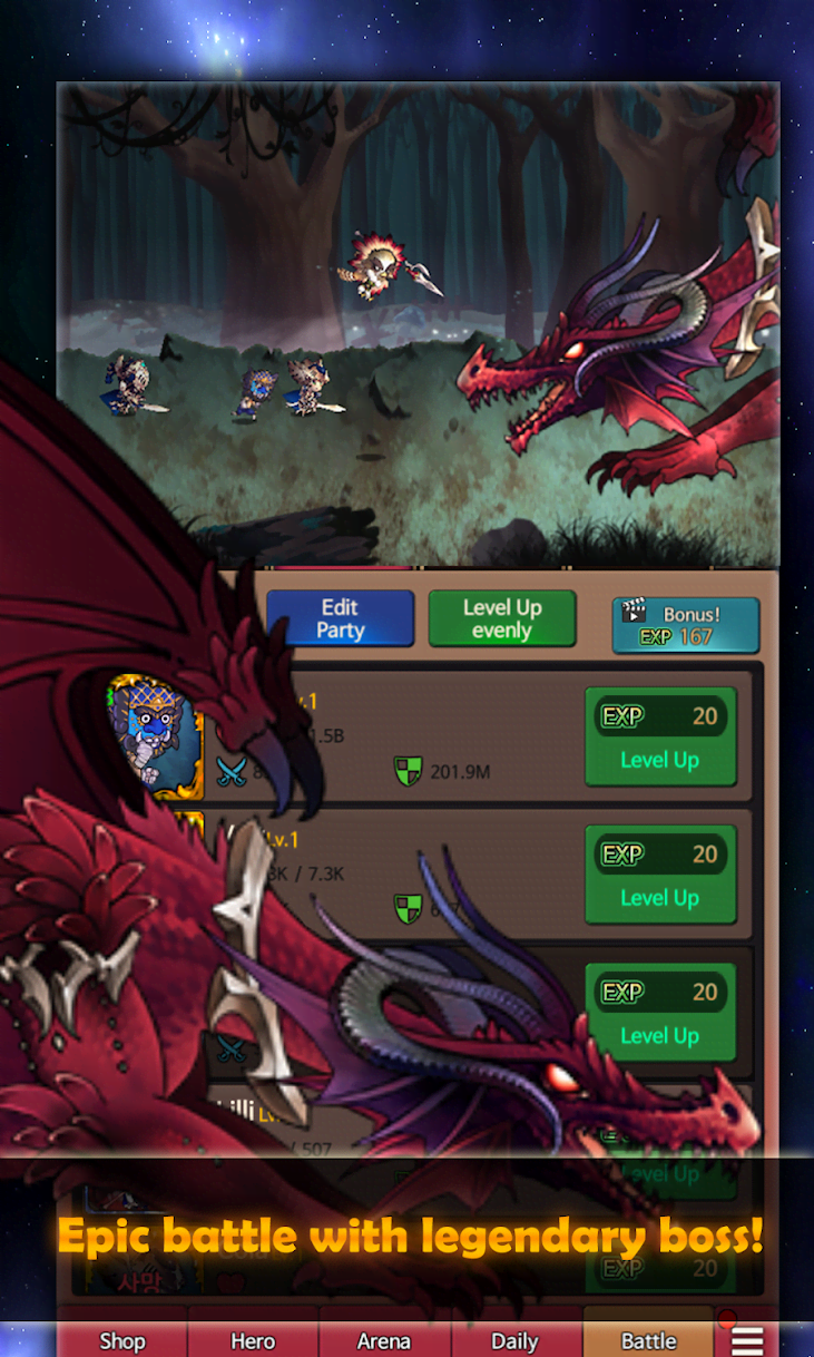 Yellow Monster - Idle Action RPG gameplay screenshot 2