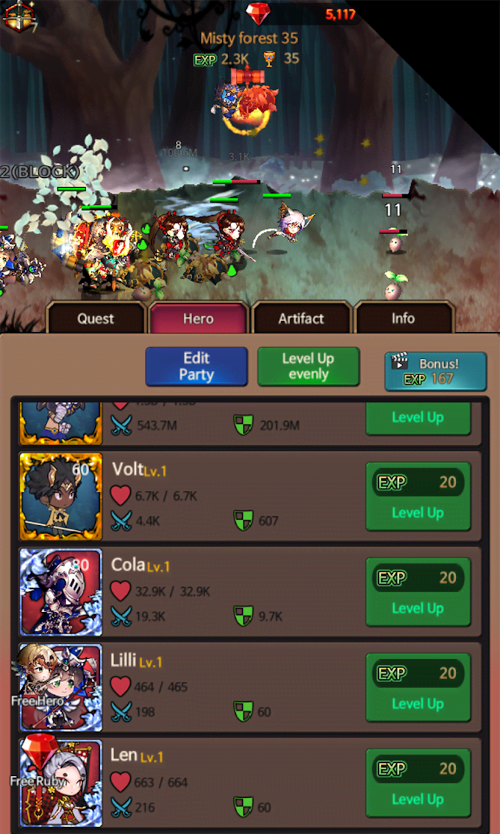 Yellow Monster - Idle Action RPG gameplay screenshot 4