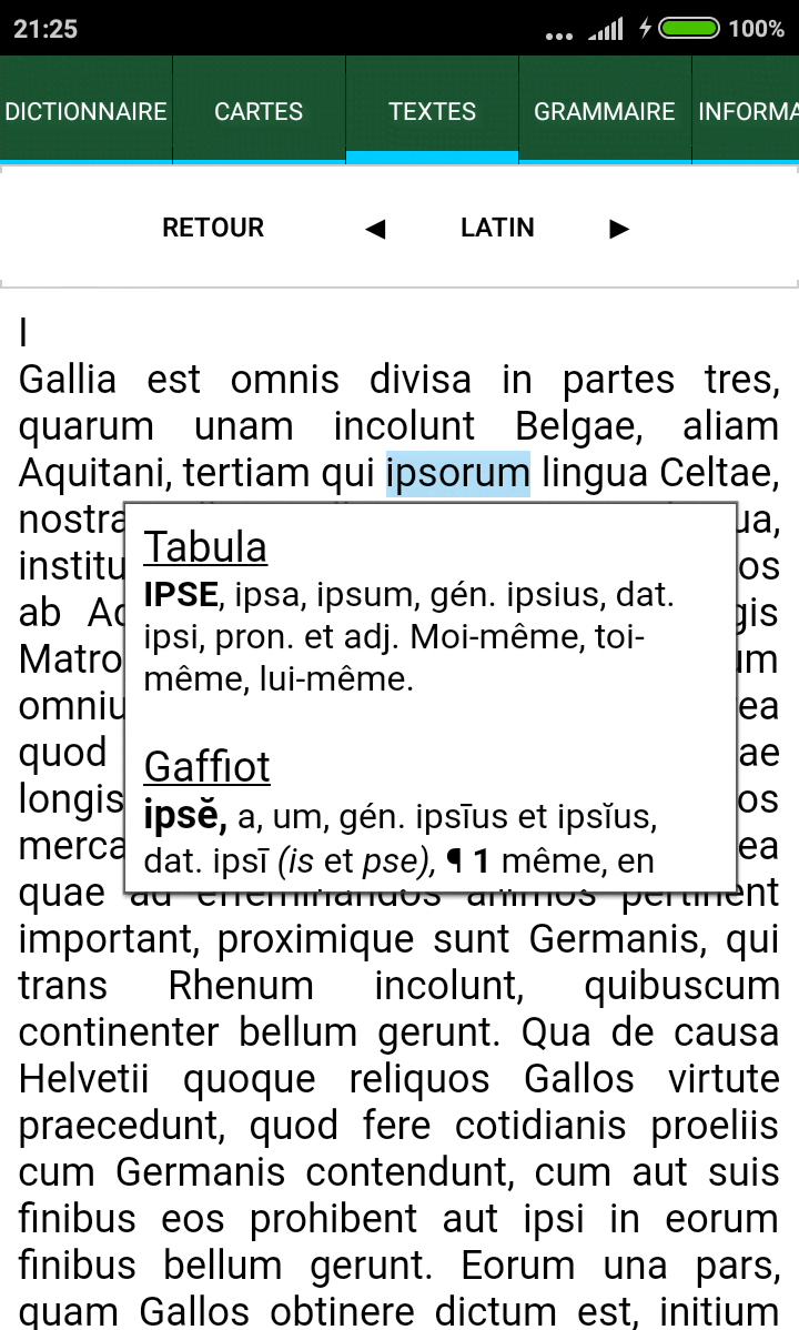 Tabula: Latin Dictionary screenshot 4