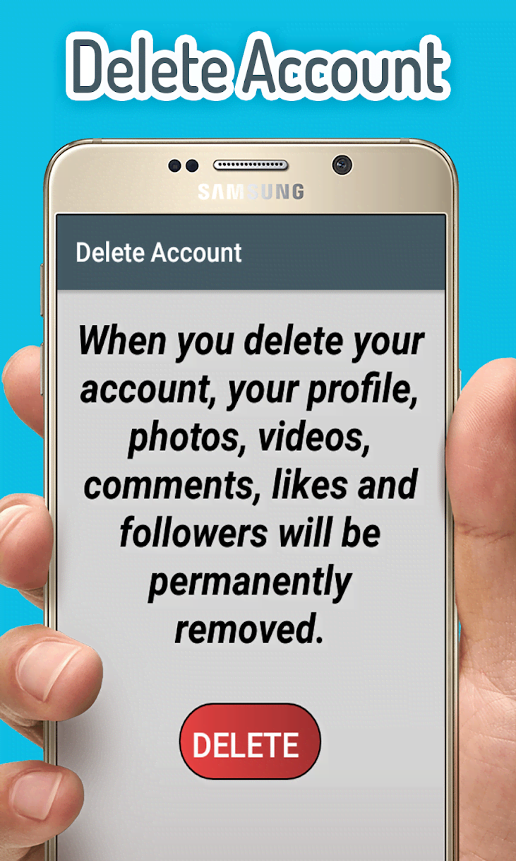 Delete Account screenshot 3