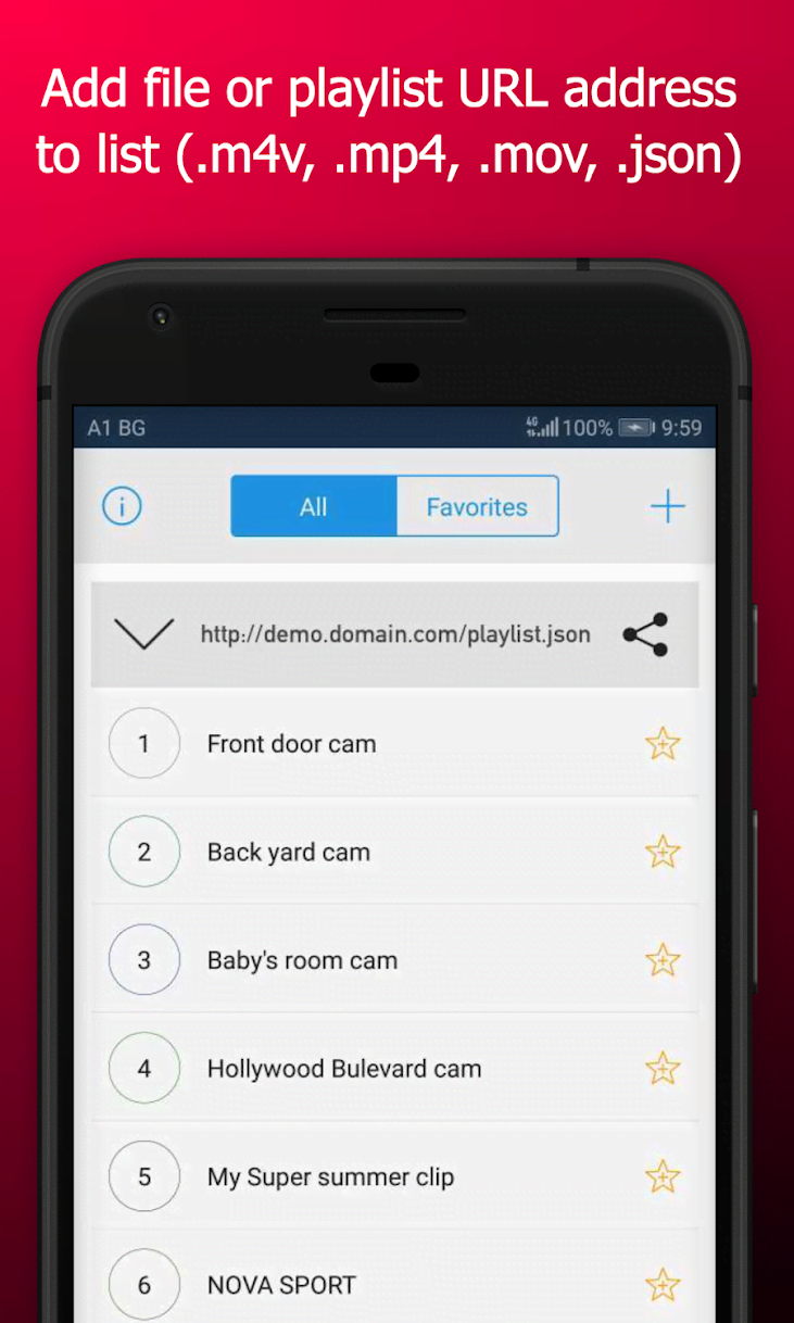 BUL Player - Video and Livestream Player screenshot 1