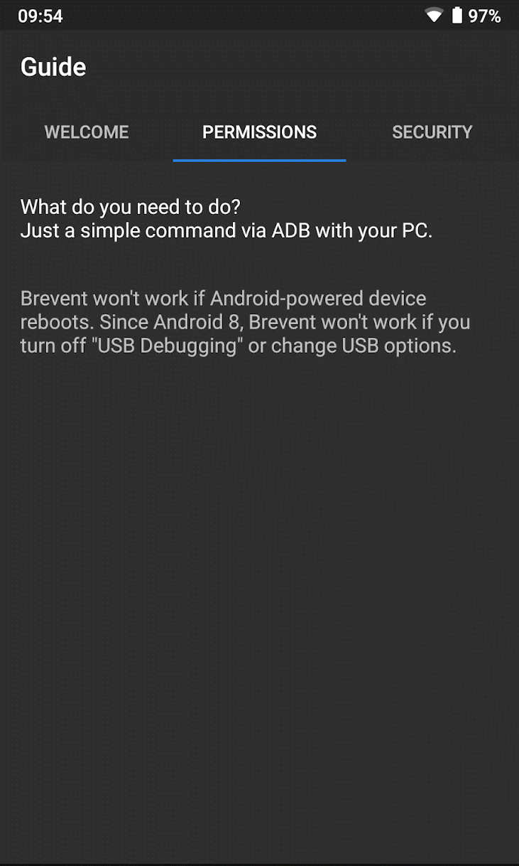 Brevent screenshot 1