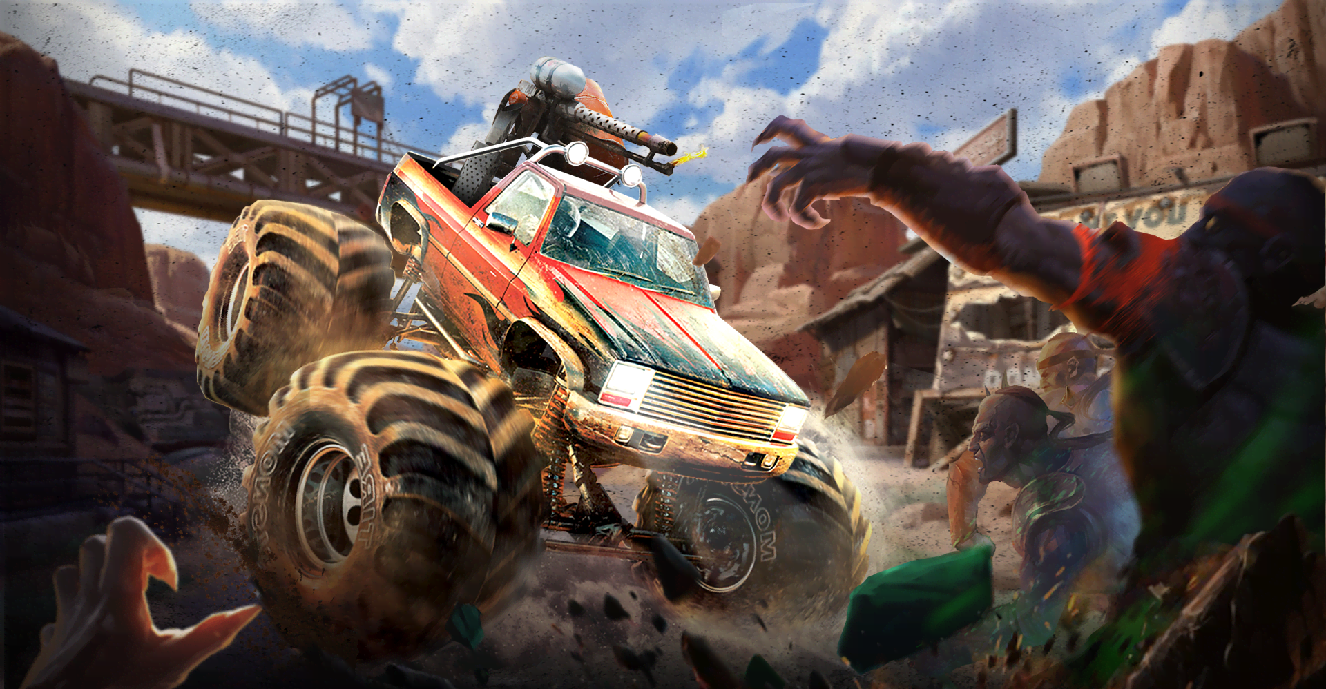 Wilderness Car Hitting Zombies screenshot 1
