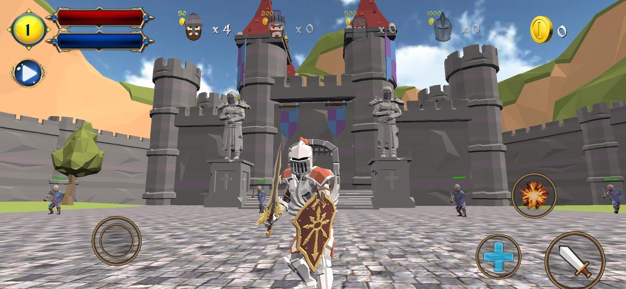 Castle Defense Knight Fight gameplay screenshot 1
