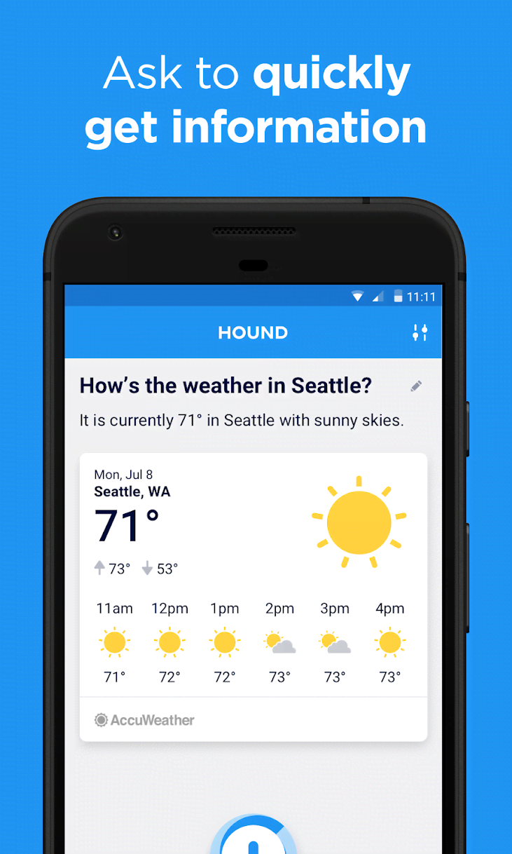 HOUND Voice Search & Mobile Assistant screenshot 1