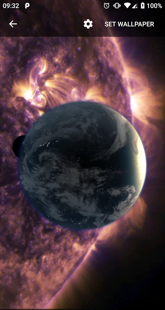 Planets Live Wallpaper Plus screenshot 1
