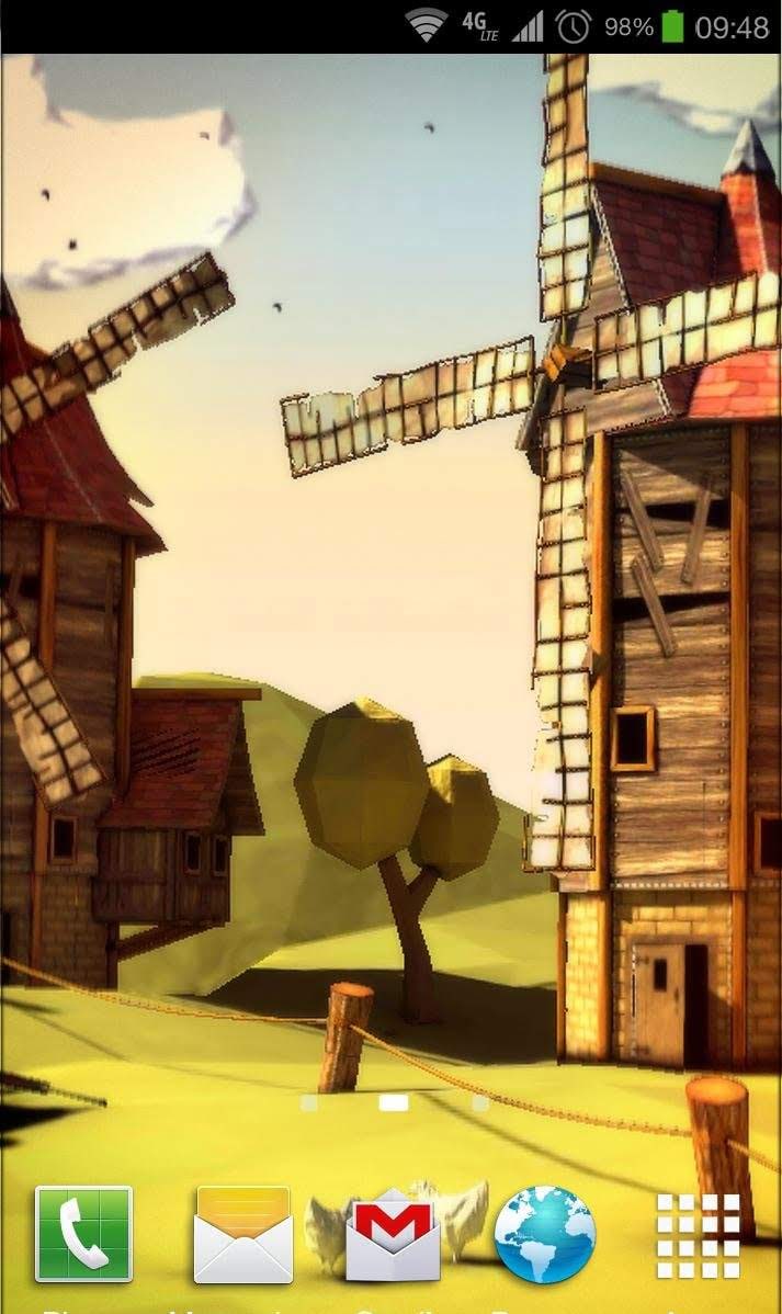 Paper Windmills 3D Pro lwp screenshot 1