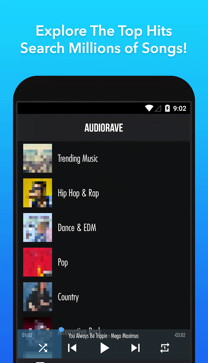 Free Mp3 Music Streaming & Streamer - AudioRave preview image 1