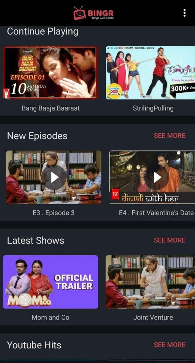 Bingr : Binge Web Series screenshot 4