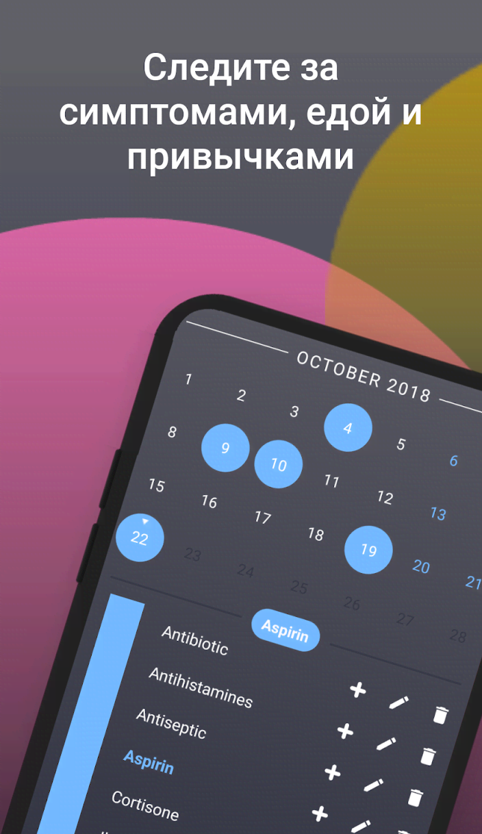 Correlate - Symptoms Diary And Habits Tracker Pro screenshot 1