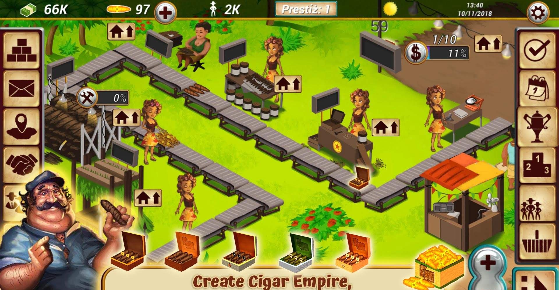 Idle Cigar Empire - Cigar Factory screenshot 1