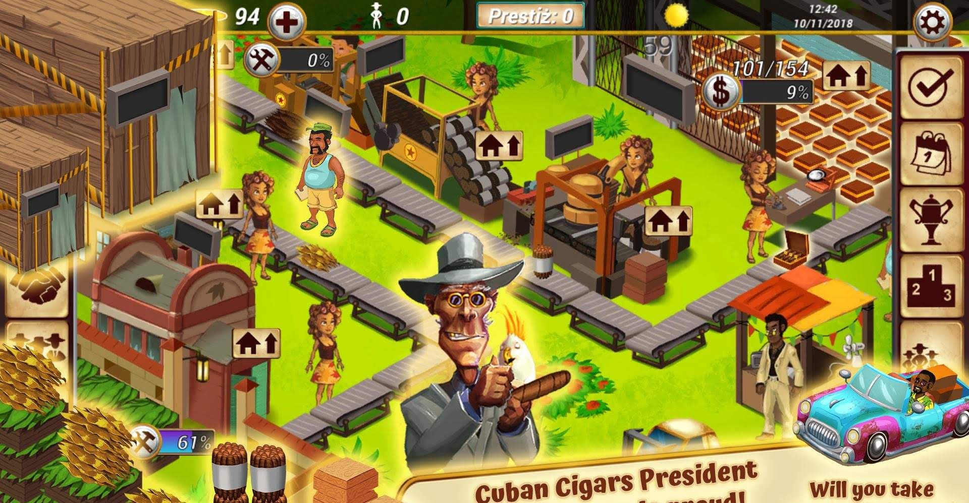Idle Cigar Empire - Cigar Factory screenshot 2