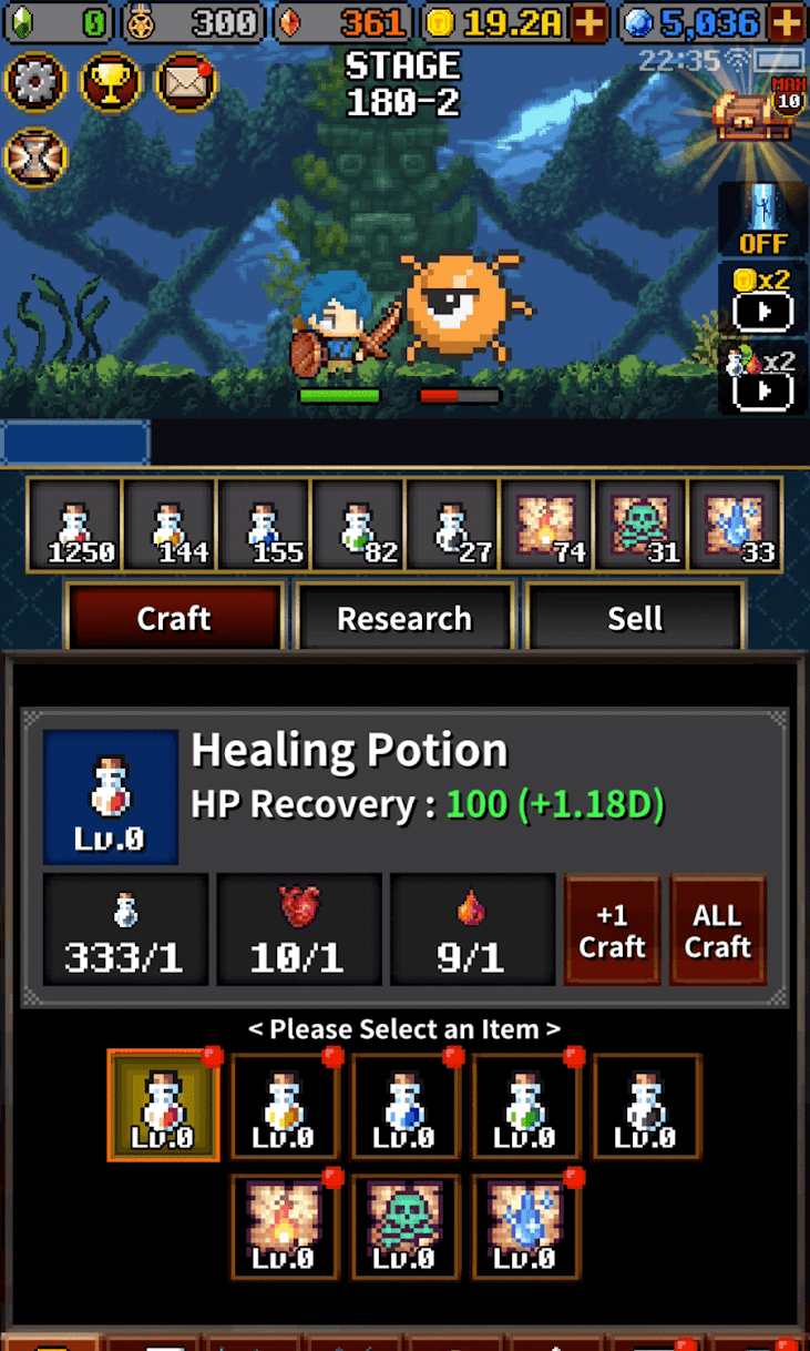 Dungeon & Alchemist - Idle Pixel RPG Screenshot 2