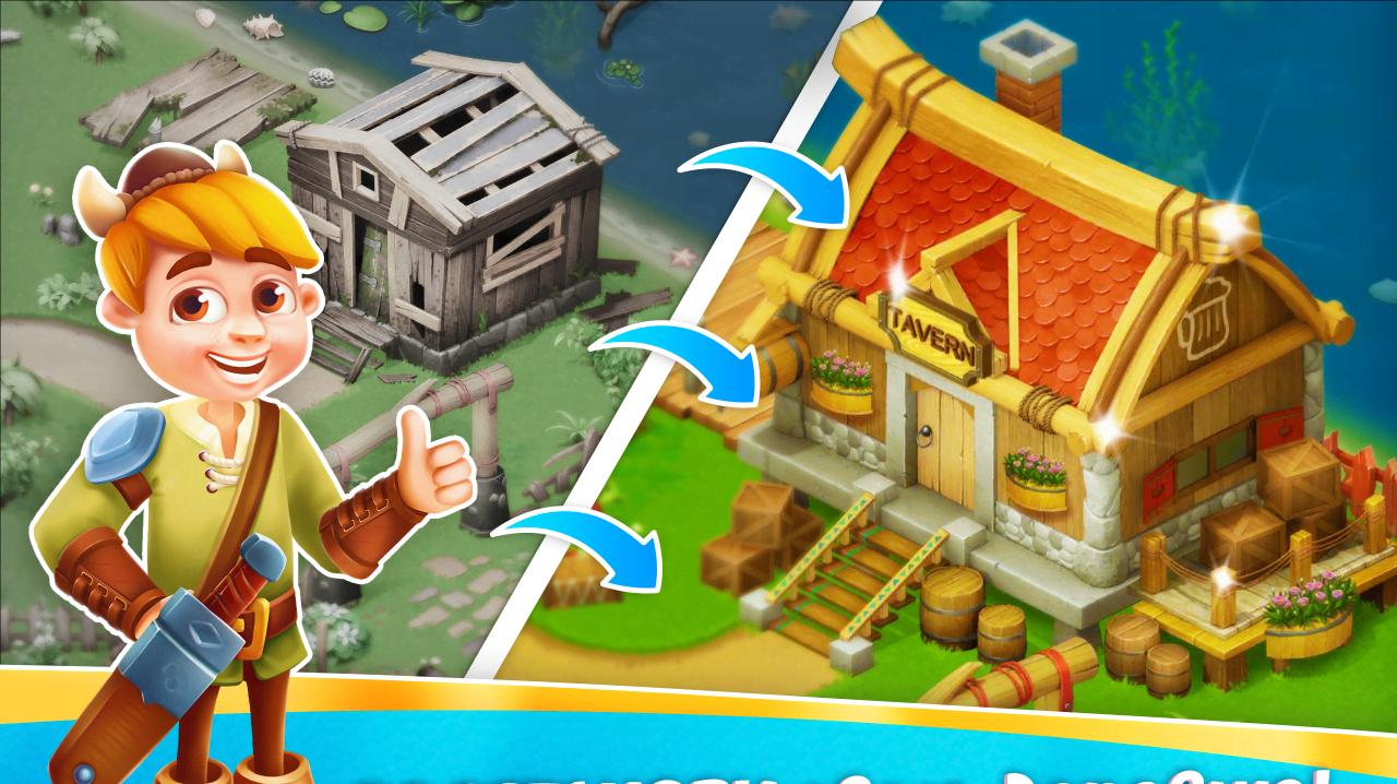 Bubble Quest of Vikings - POP Bubble Shooter screenshot 1
