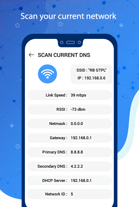 Fourth screenshot of DNS Changer & Scanner