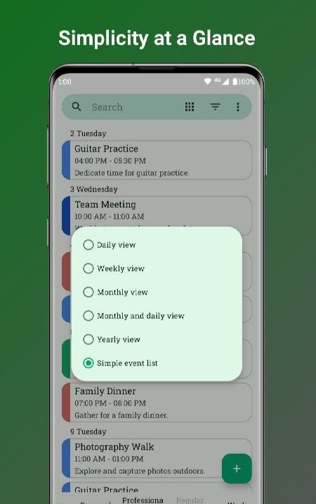 Fossify Calendar screenshot 2