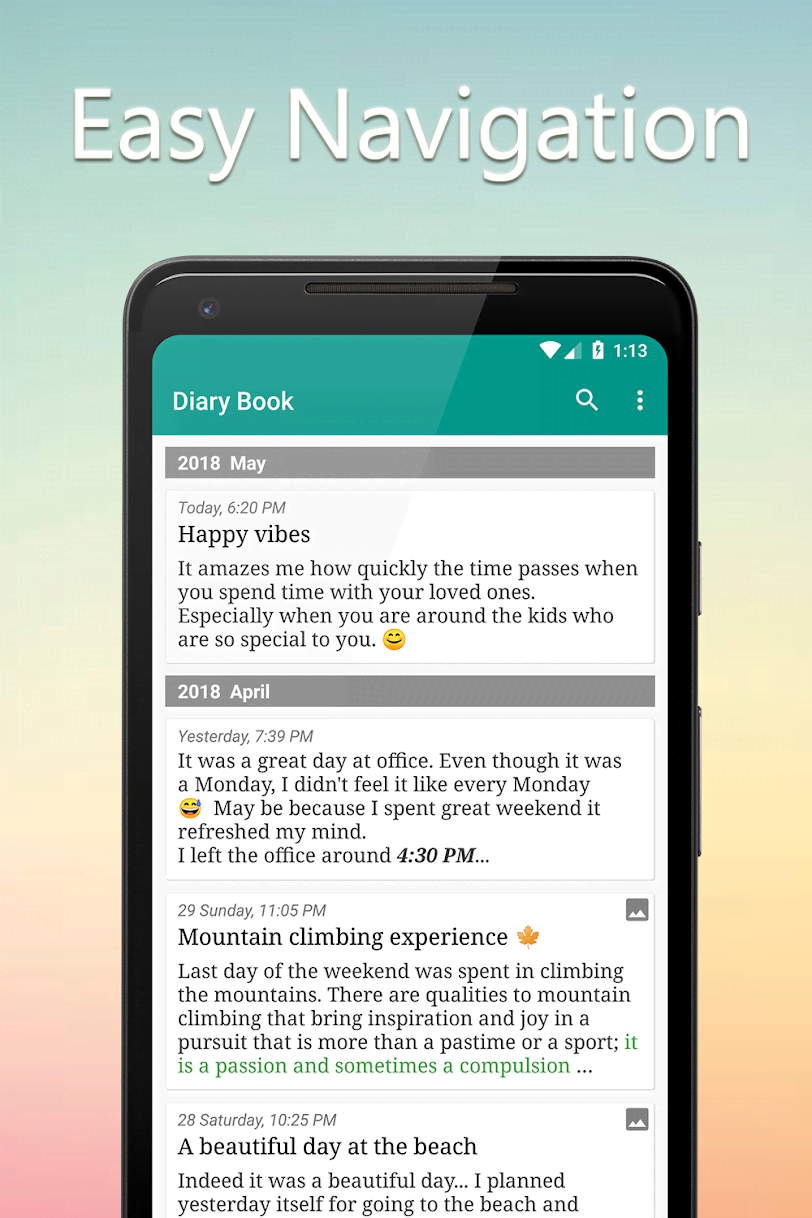Diary Book - Journal With Lock, Photos, Themes screenshot 2