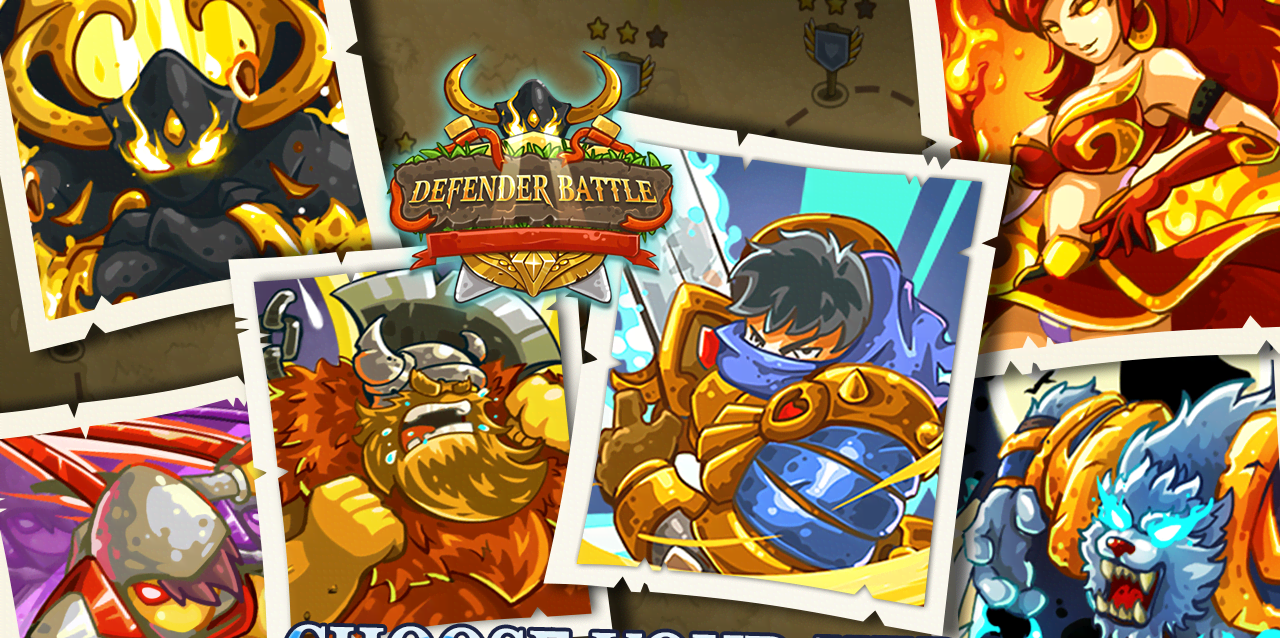 Defender Battle: Hero Kingdom Wars - Strategy Game screenshot 1