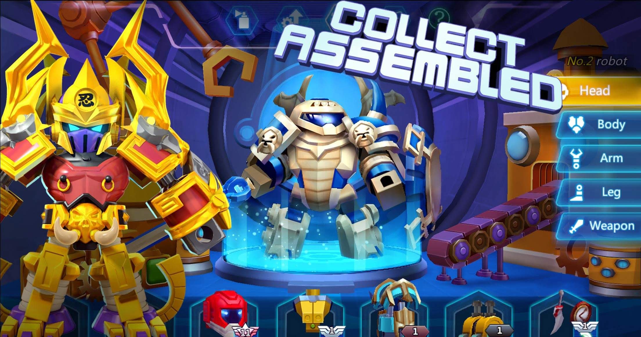 Herobots - Build to Battle screenshot 1
