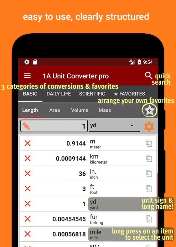 1A Unit Converter Pro screenshot 2