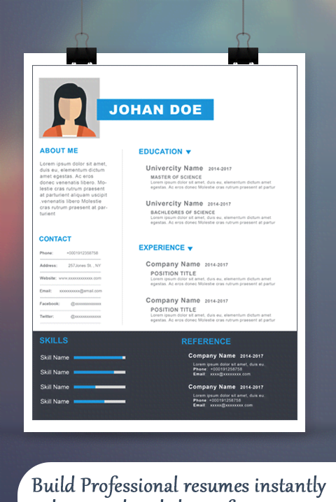 Create Professional Resume & CV screenshot 2
