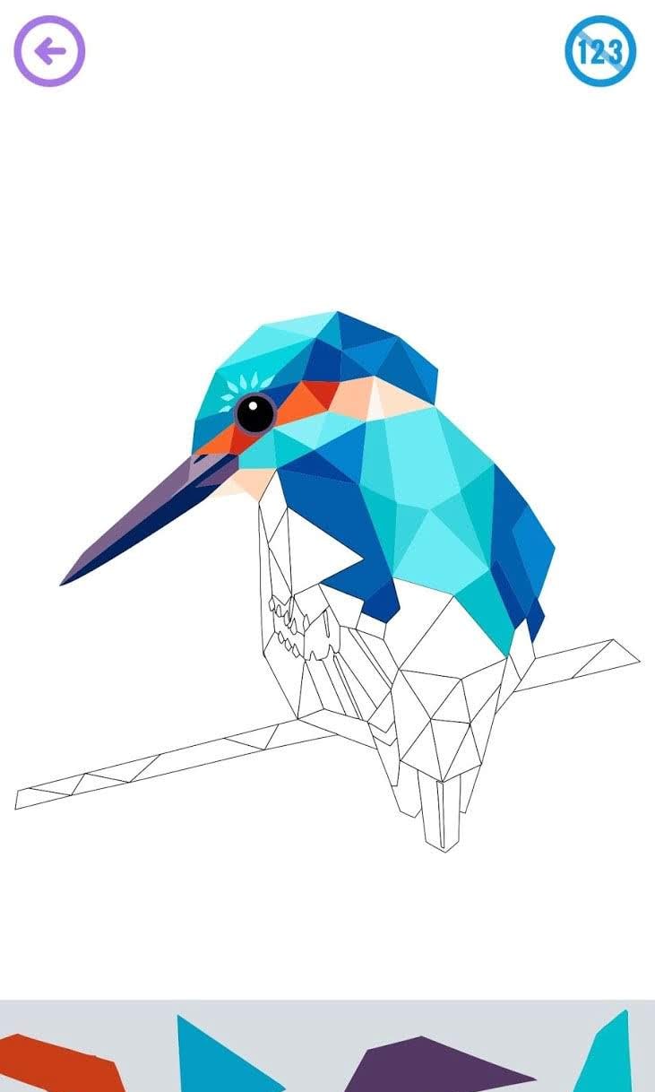 Low Poly Art - Color by Number, Number Coloring screenshot 1