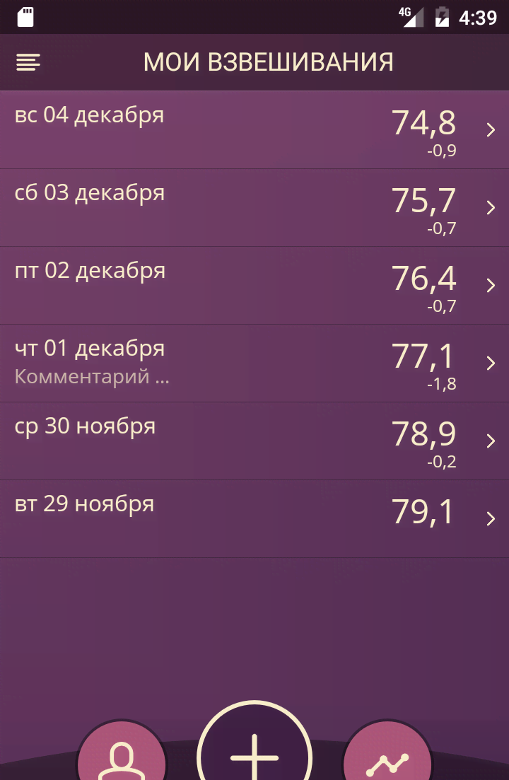 Handy Weight Loss Tracker, BMI screenshot 2