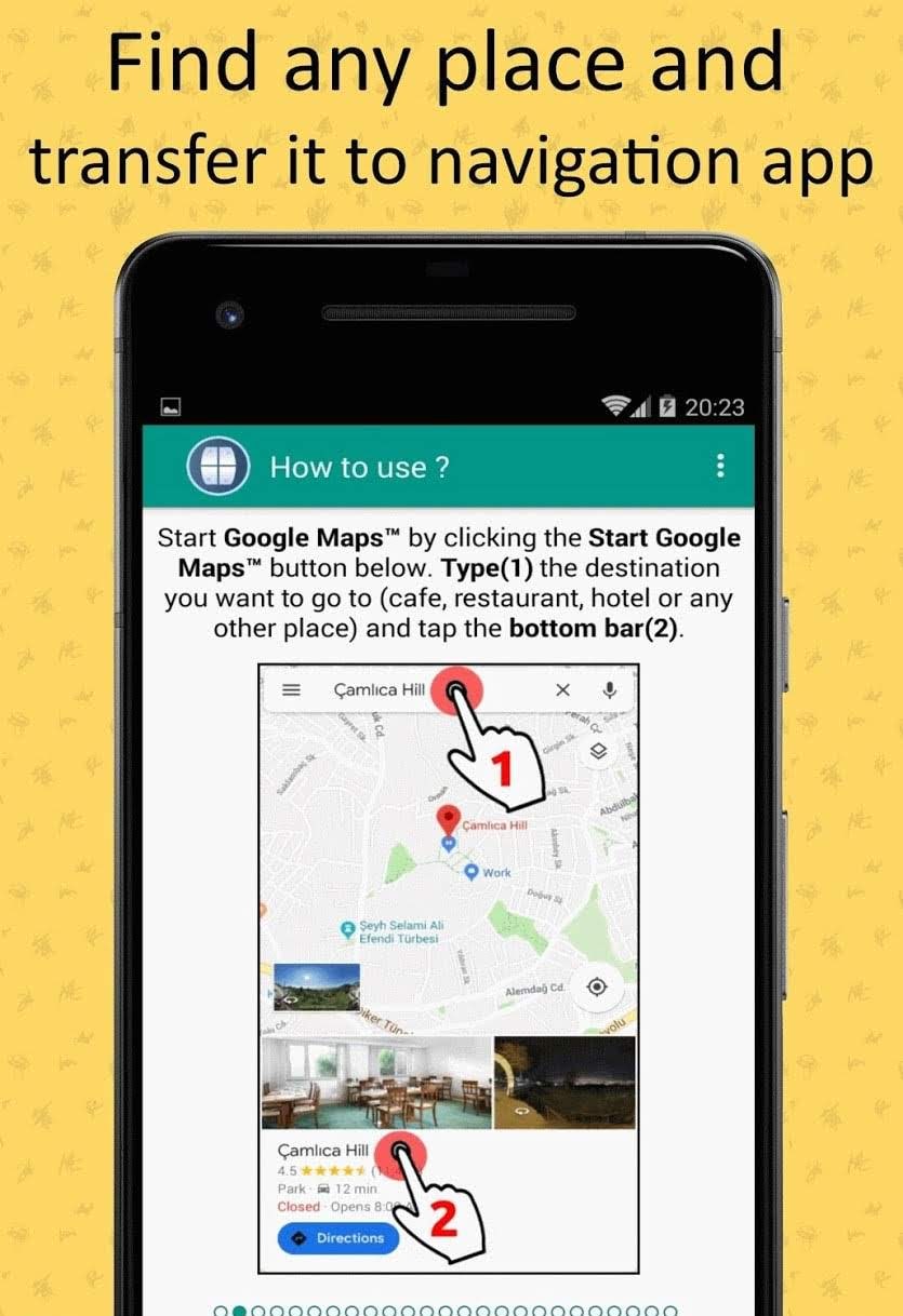 Send to Navigation screenshot 2