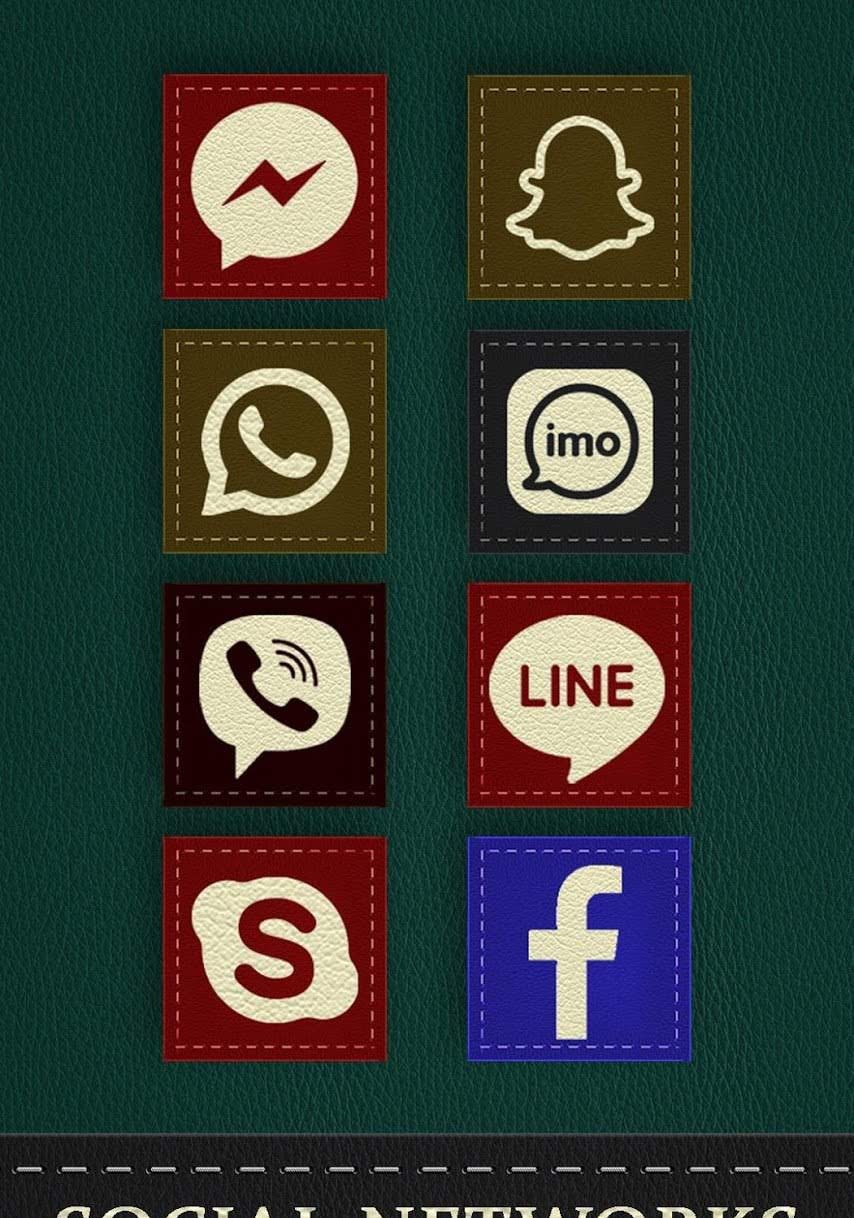 Texture Leather - Icon Pack UX Theme screenshot 2