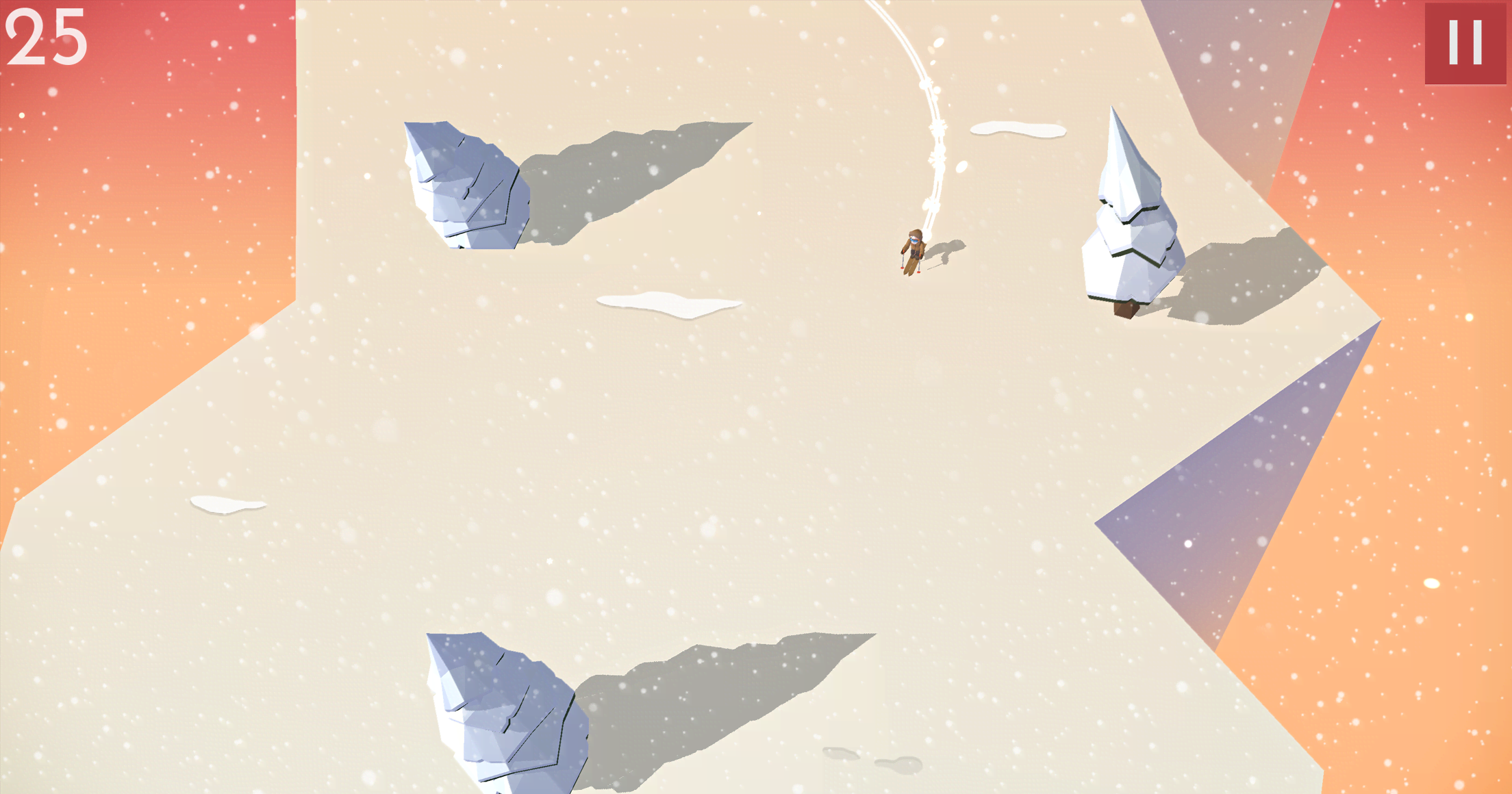 Mountain Dash - Endless Skiing Race screenshot 2