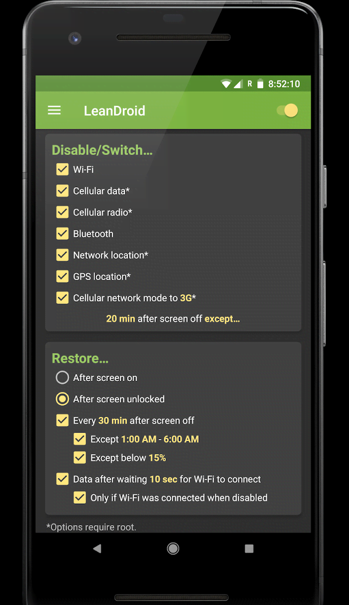 LeanDroid Most Advanced Battery Saver screenshot 2
