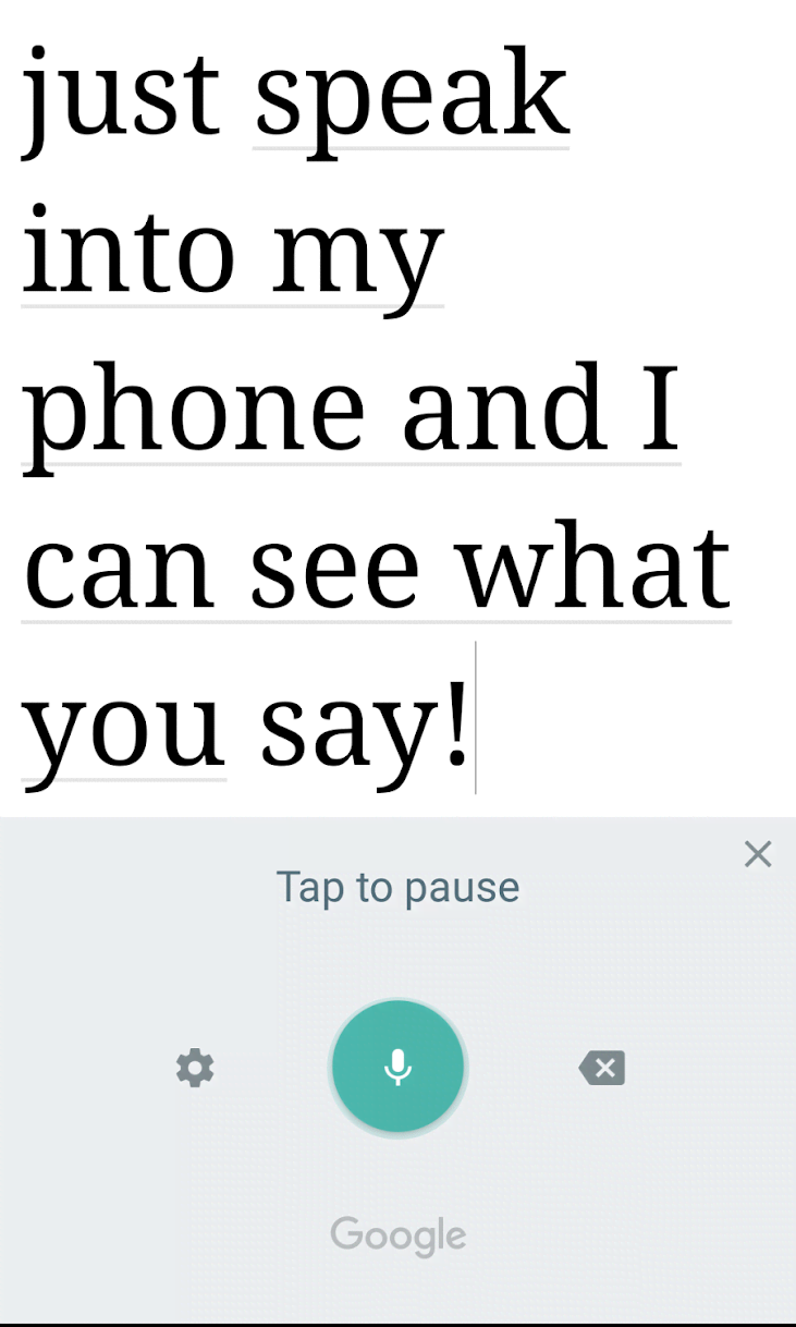 Live Caption screenshot 2