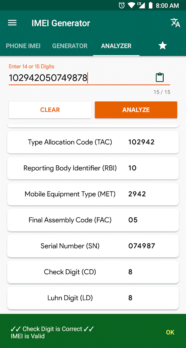 IMEI Generator screenshot 3
