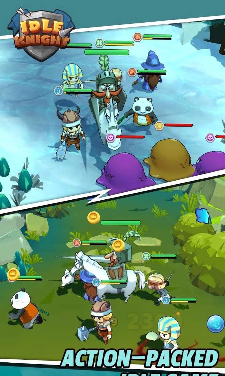 Idle Knight – Fearless Heroes screenshot 1