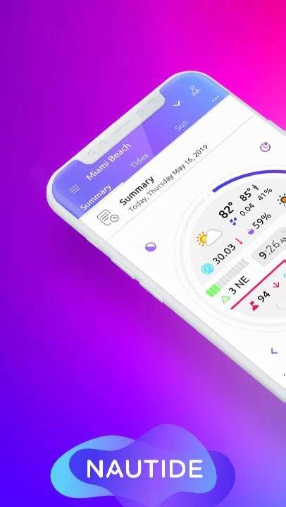 NAUTIDE: tides, wind, waves, solunar, marine + screenshot 1