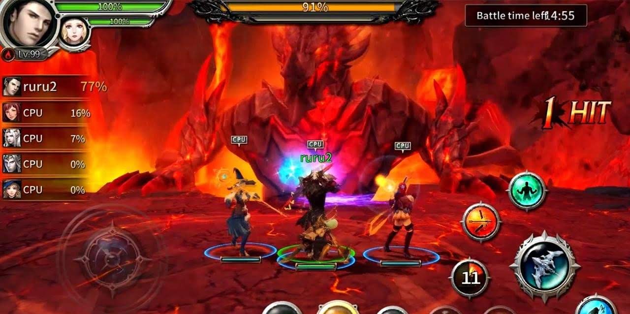 Legacy of Atlantis : Beginning of Division character selection screen
