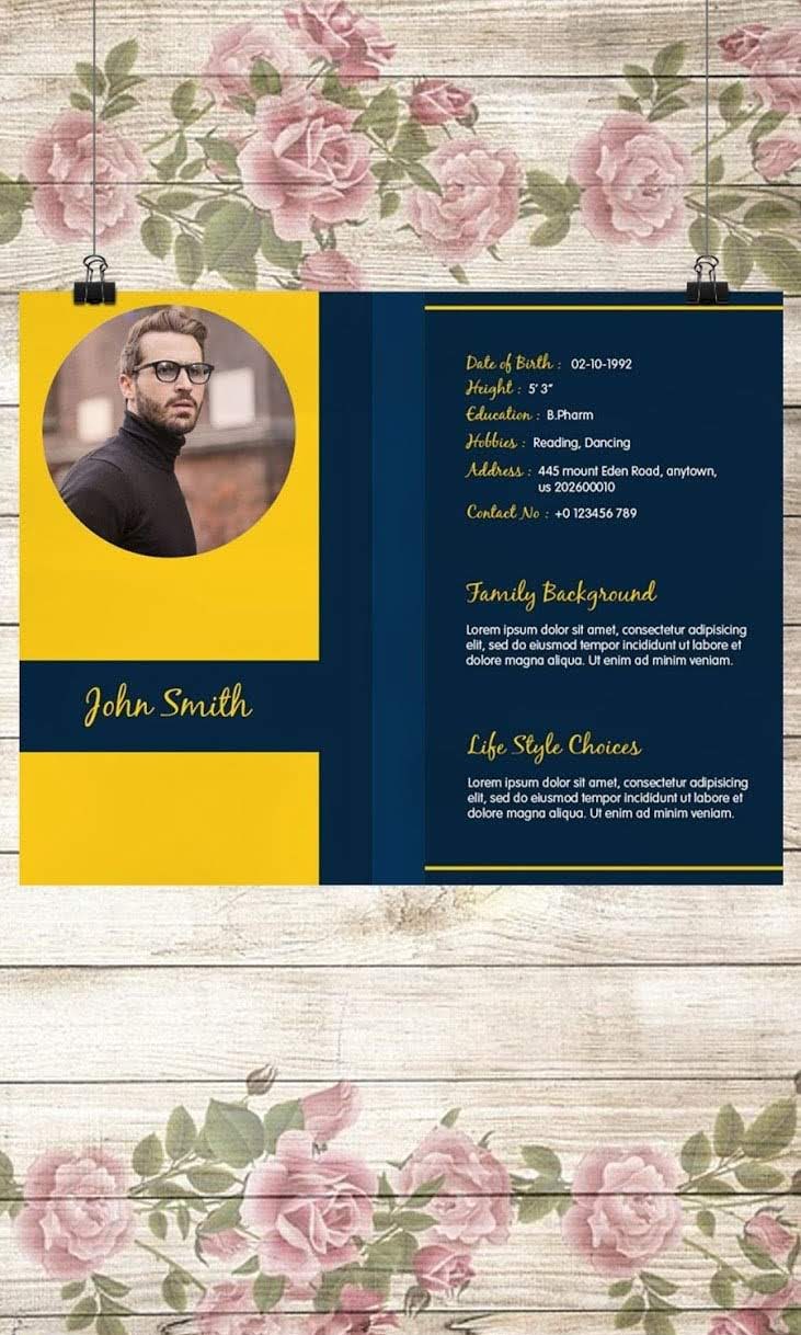 Creative Biodata Maker screenshot 2