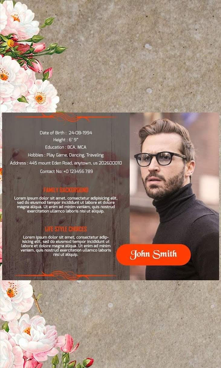 Creative Biodata Maker screenshot 4