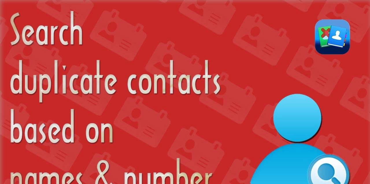 Duplicate Contacts Remover screenshot 1
