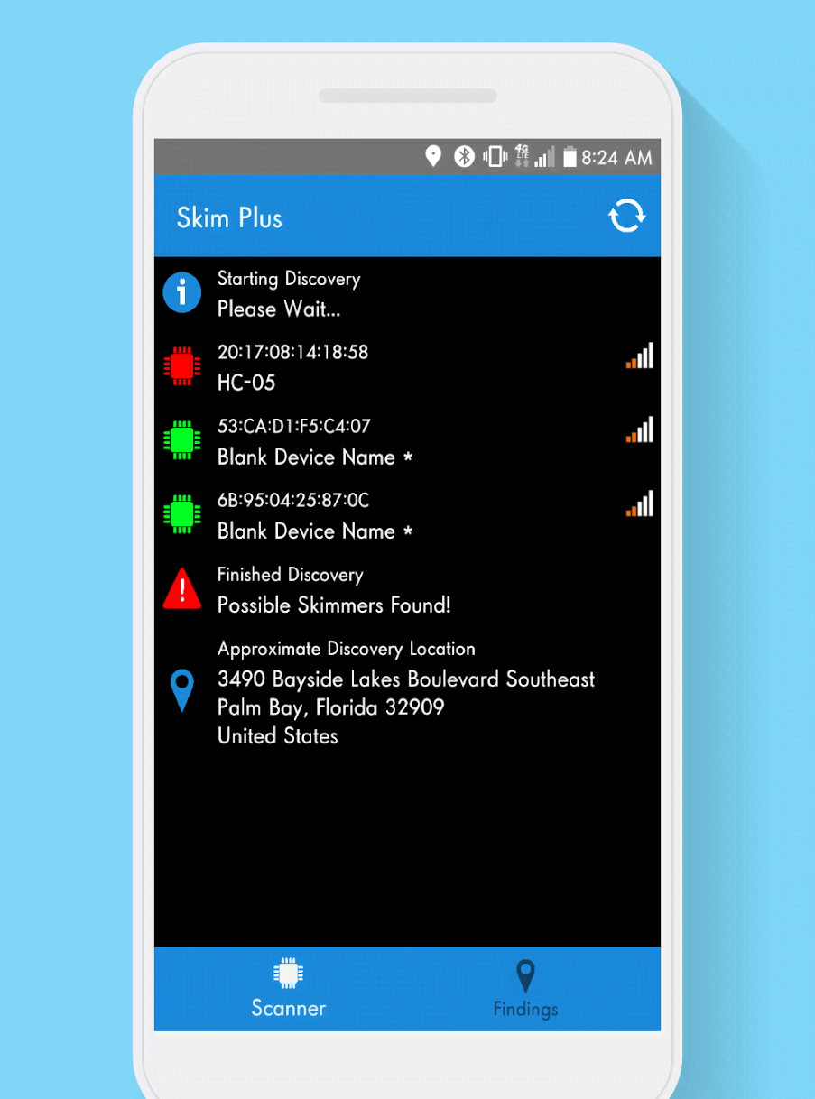 Skim Plus (Bluetooth Skimmer Detection) screenshot 1