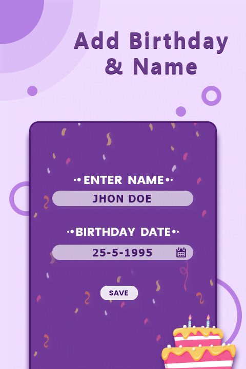 Birthday Countdown Meter screenshot 1