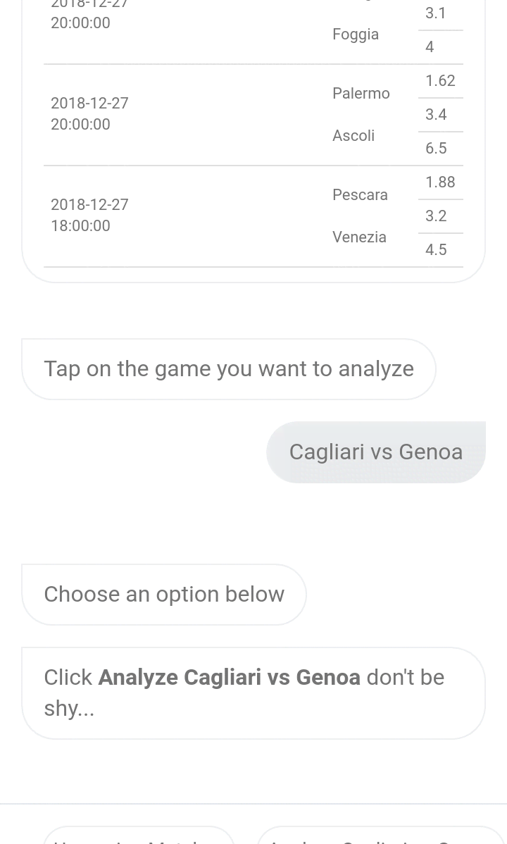 Elisio: Italian League Bet Assistant screenshot 1