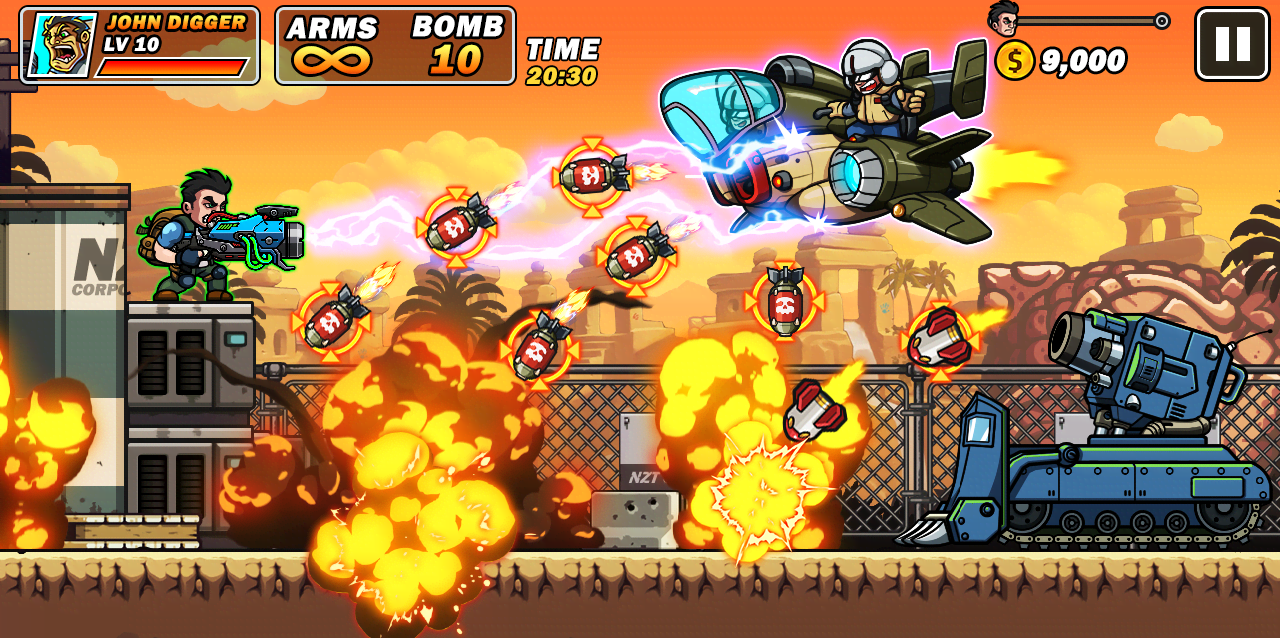 Metal Mercenary - 2D Platform Action Shooter screenshot 3