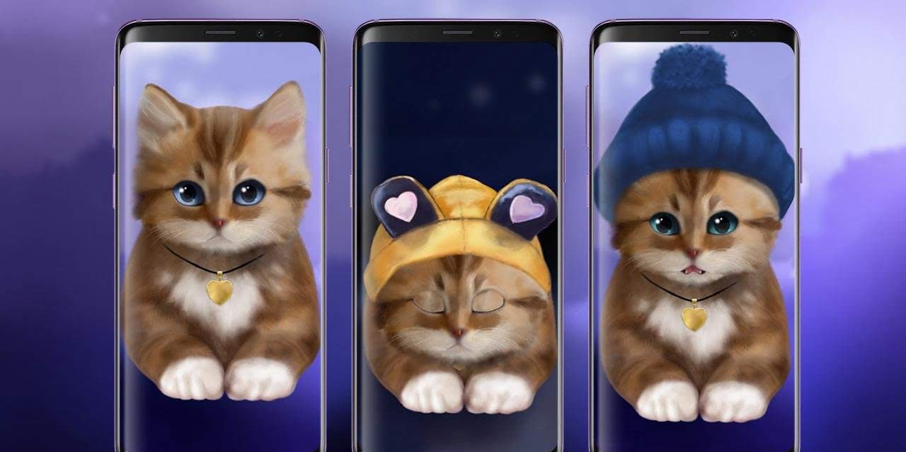 Toffee Cute Kitty Live Wallpaper screenshot 4