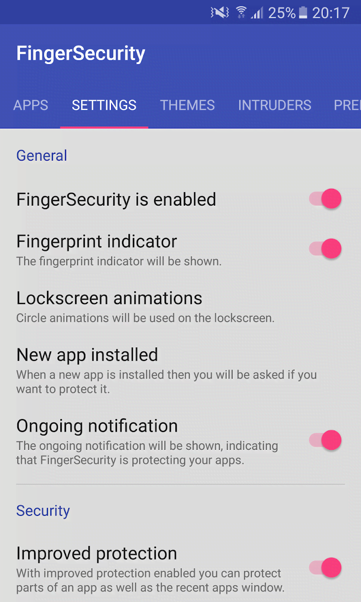 FingerSecurity screenshot 3